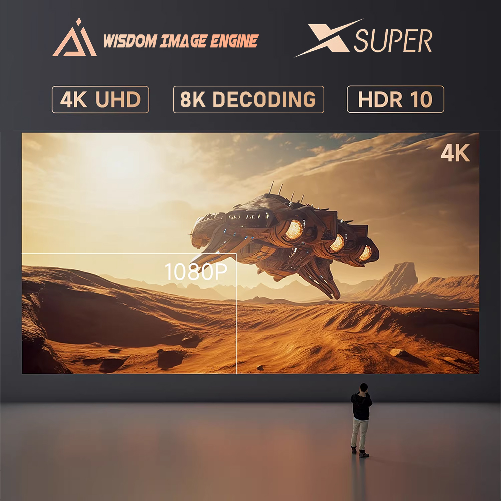 Dangbei F6 DLP 4K Projector Hi - Audio Home Cinema 评论和价格