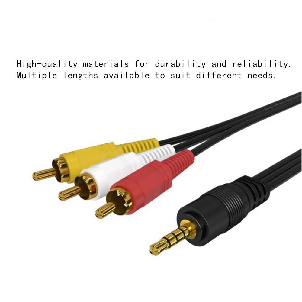 3.5mm to 3 RCA Audio Video Cab - Home Cinema Tv 评论和价格